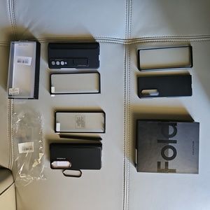 Samsung Fold 4 Cases (3 cases) and an original Samsung fold 4  box.